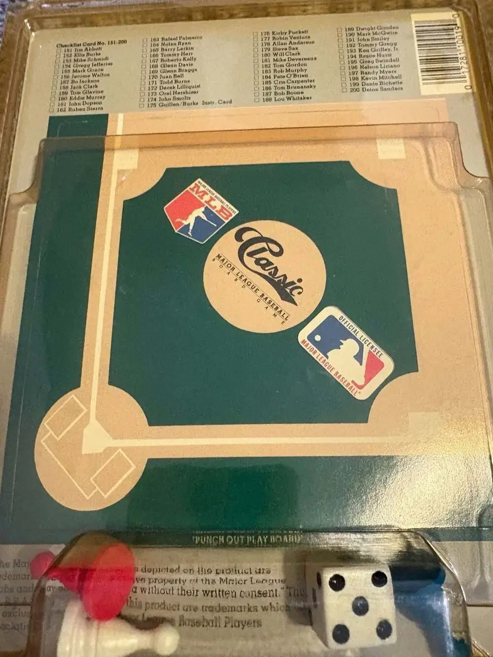 1989 Classic Major League Baseball Board Game Travel Edition